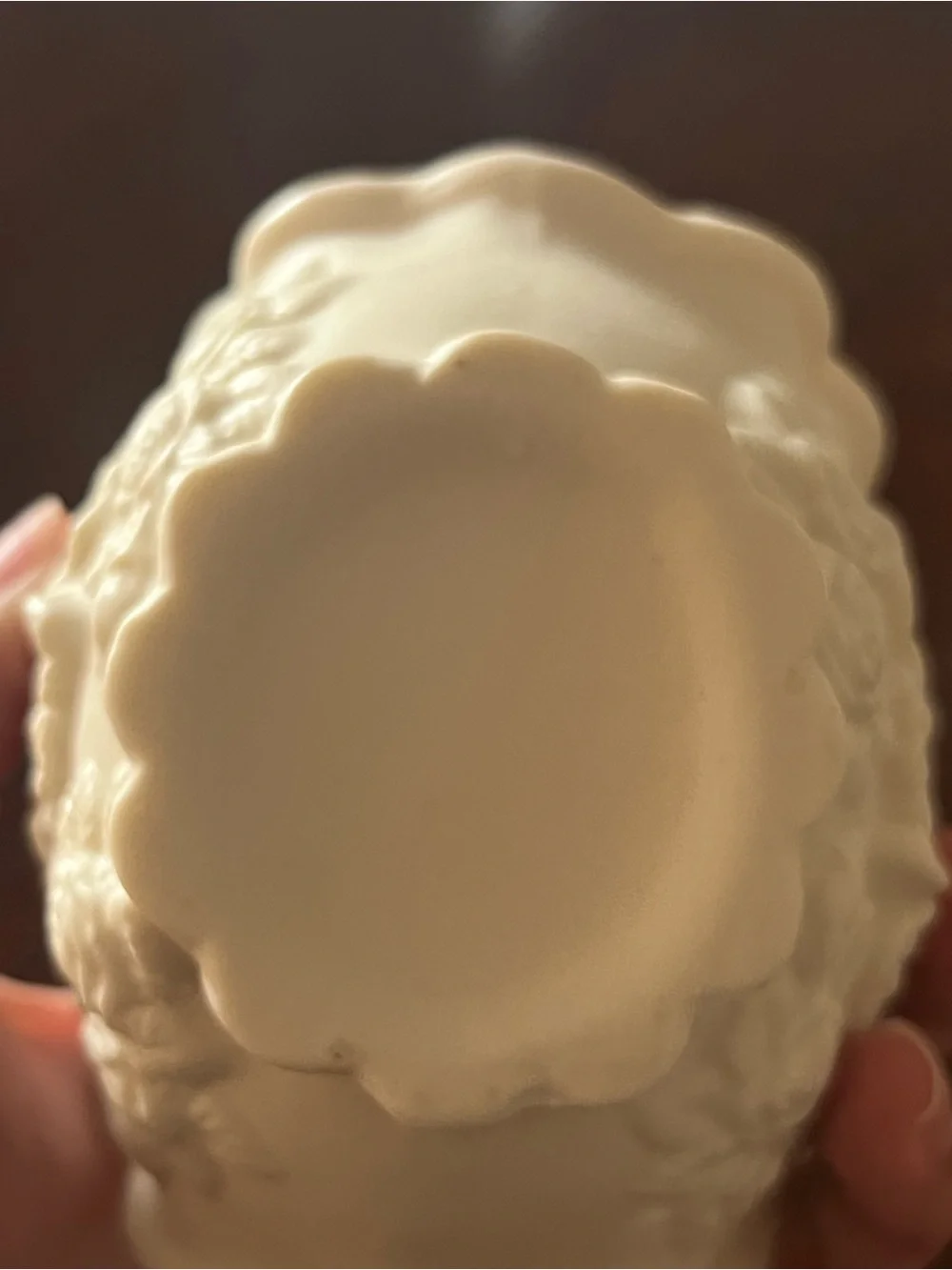 Classic Cream Cherub Floral Accent Figurine